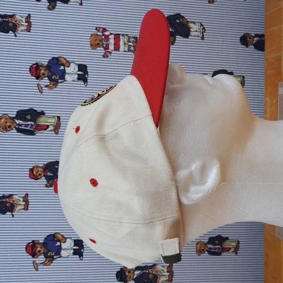 Vintage Pringles promo Slam the Stack stitched logo cream & red pull tab hat - Picture 6 of 9